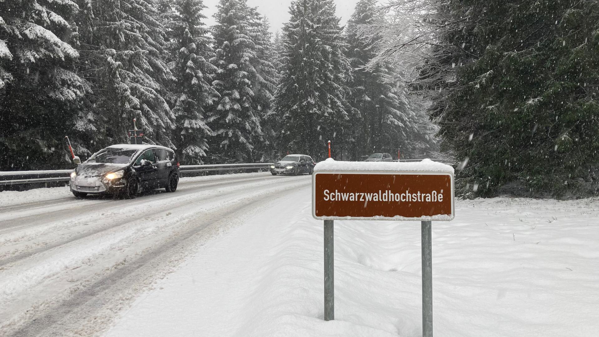 Schnee an der Schwarzwaldhochstraße