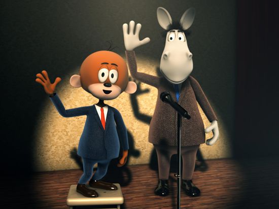 Die lustigen Comic-Pausenfüller Äffle und Pferdle gibt es seit 2010 auch in 3D-Animation und mit neuen Stimmen. 