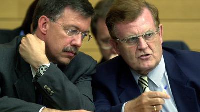 Prägende Figuren der Landespolitik der 90er Jahre: Walter Döring (links) und Erwin Teufel. 