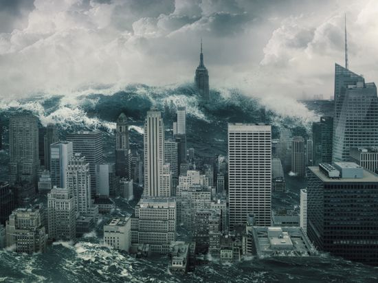 New York wird von einer Flutwelle zerstört.