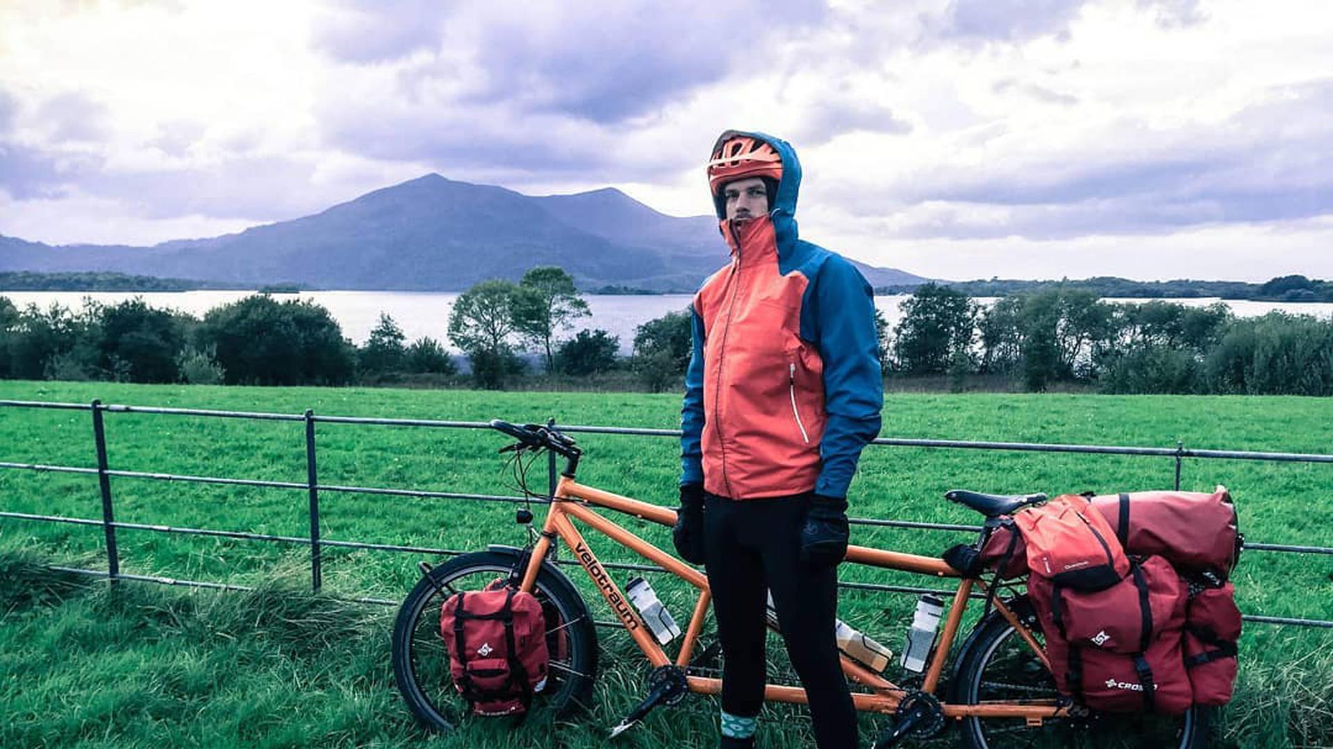 Mit dem Tandem in Irland: Der Landauer Benjamin Nerding reist seit 2011 um die Welt.