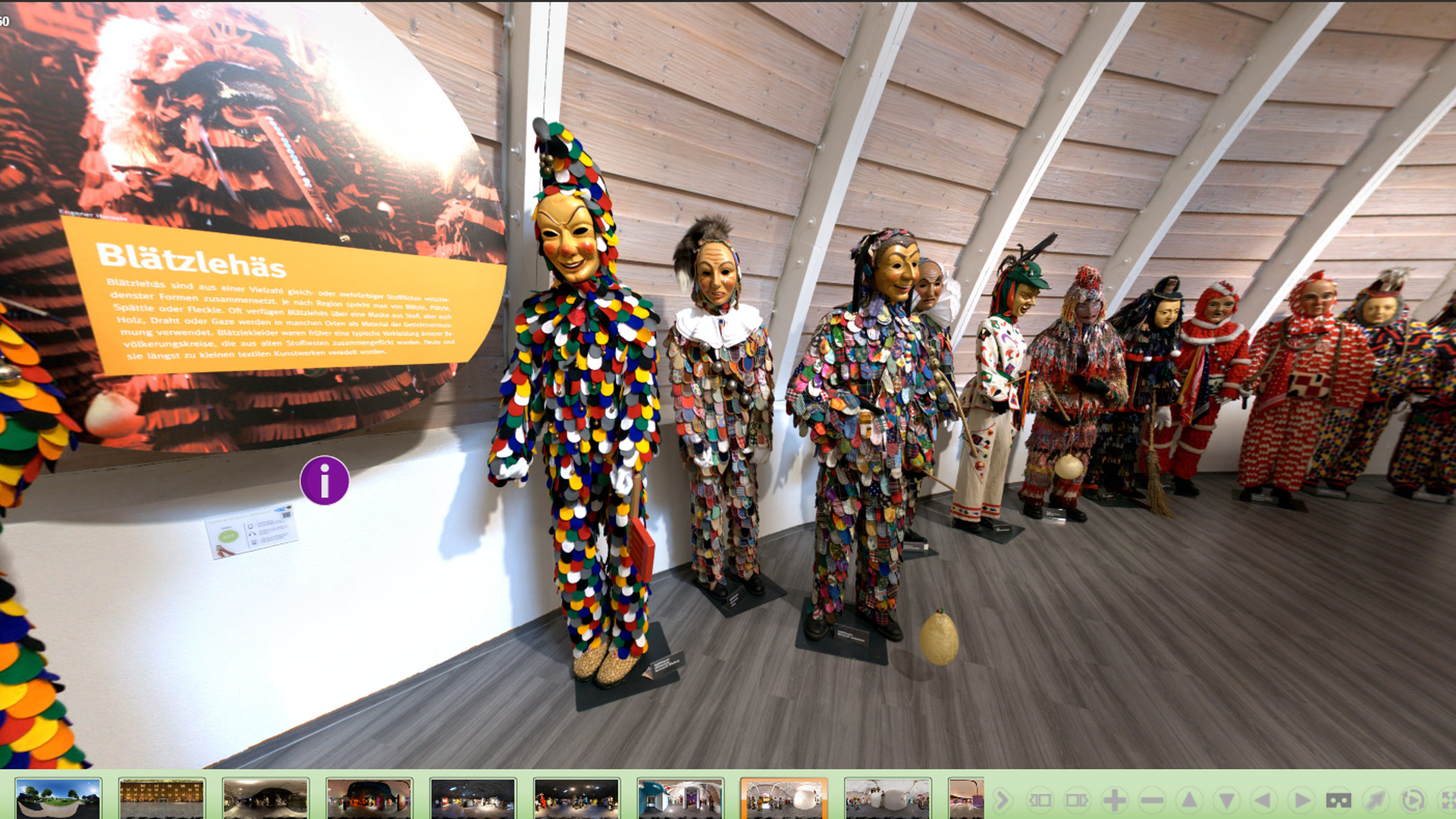 Virtueller Rundgang: Besucher der Seite können von zuhause aus durch das Fastnachtsmuseum Narrenschopf schlendern.