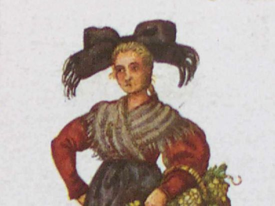 Frau in der Tracht aus dem Markgräflerland