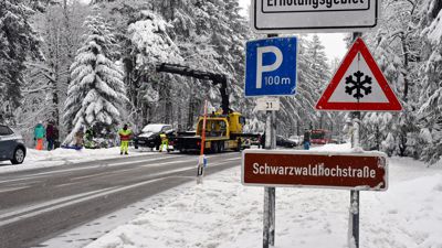 Schwarzwaldhochstraße B500 Verkehr Sperrung