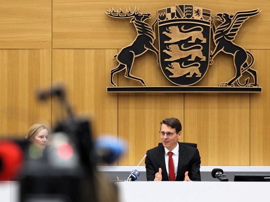 Andreas Singer, Präsident des Oberlandesgerichtes Stuttgart, im Prozessgebäude in Stuttgart-Stammheim.