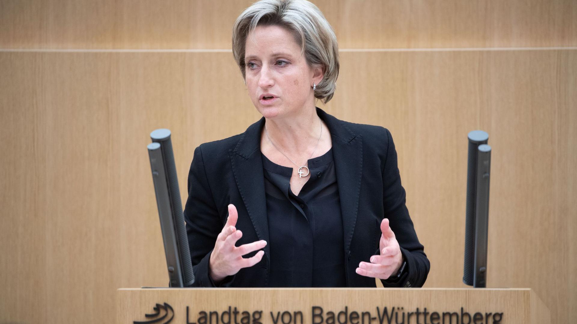 Nicole Hoffmeister-Kraut, die Wirtschaftsministerin von Baden-Württemberg.