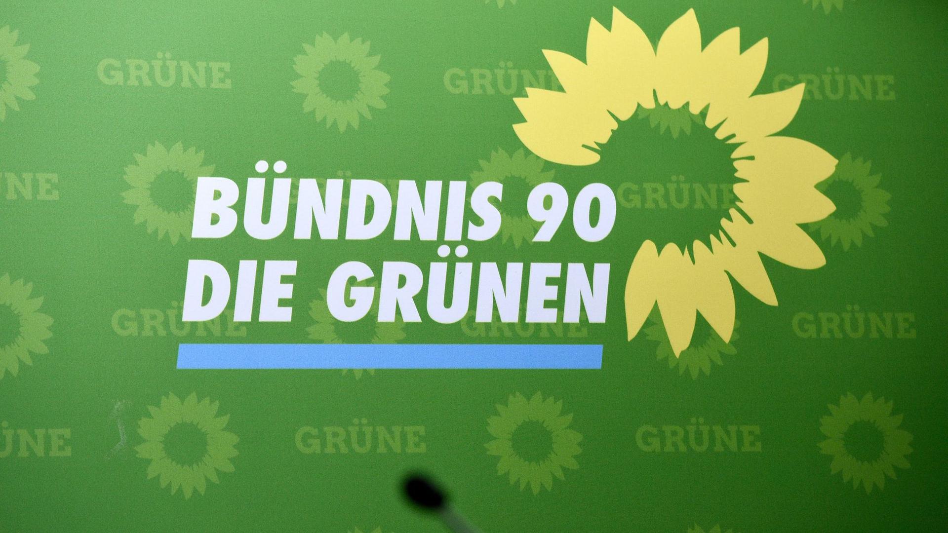 Das Logo der Partei Bündnis 90/Die Grünen.