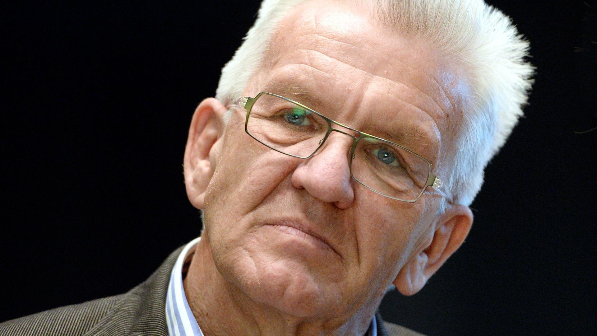Winfried Kretschmann (Bündnis 90/Die Grünen) bei einer Veranstaltung.