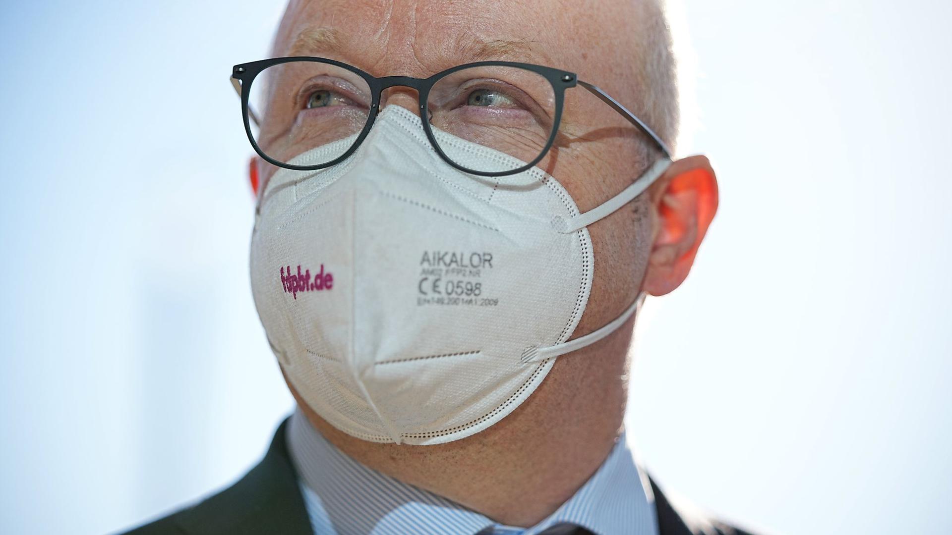 Michael Theurer, stellvertretender FDP-Fraktionsvorsitzender, mit Maske.