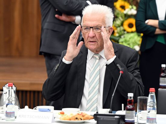 Baden-Württembergischer Ministerpräsident  Winfried Kretschmann (Bündnis90/Die Grünen).