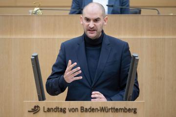 Baden-Württembergs Finanzminister Danyal Bayaz (Grüne) spricht bei einer Plenarsitzung im Landtag.