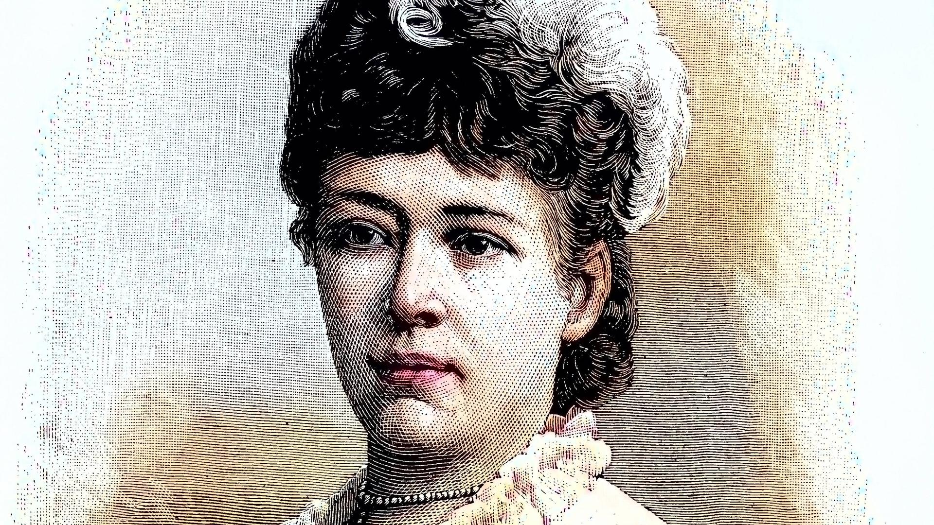 Porträt der Bertha von Suttner. 
