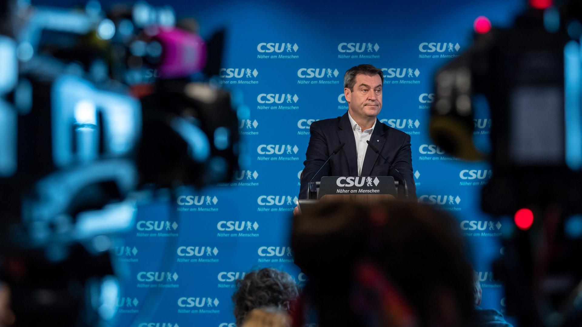 Hat seine Aussage, „Mein Platz ist in Bayern“, wirklich bestand? CSU-Chef und bayrischer Ministerpräsident Markus Söder.