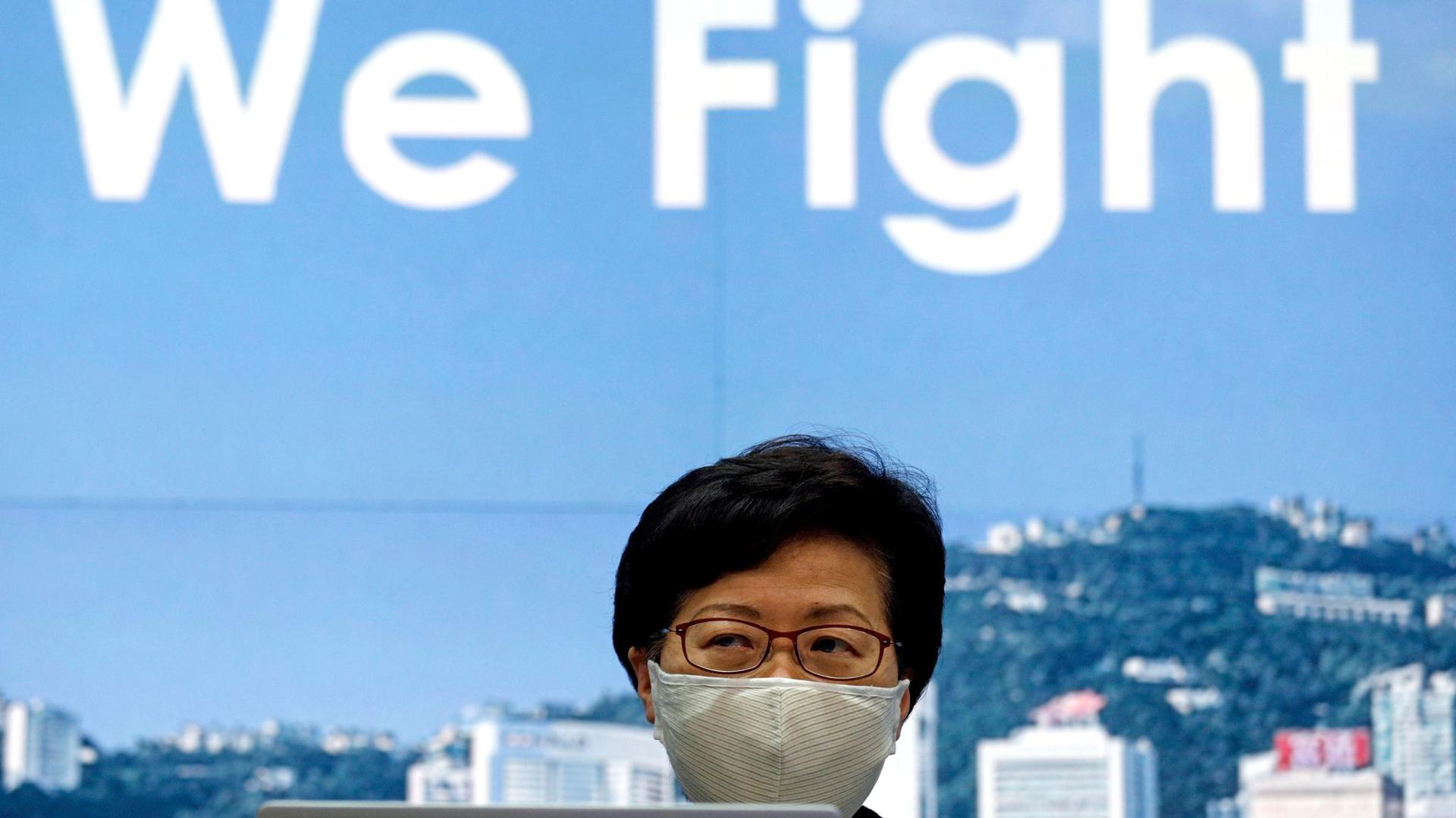Carrie Lam, Regierungschefin von Hongkong, hatte die Verlegung der Wahlen mit dem Risiko durch das Coronavirus begründet.