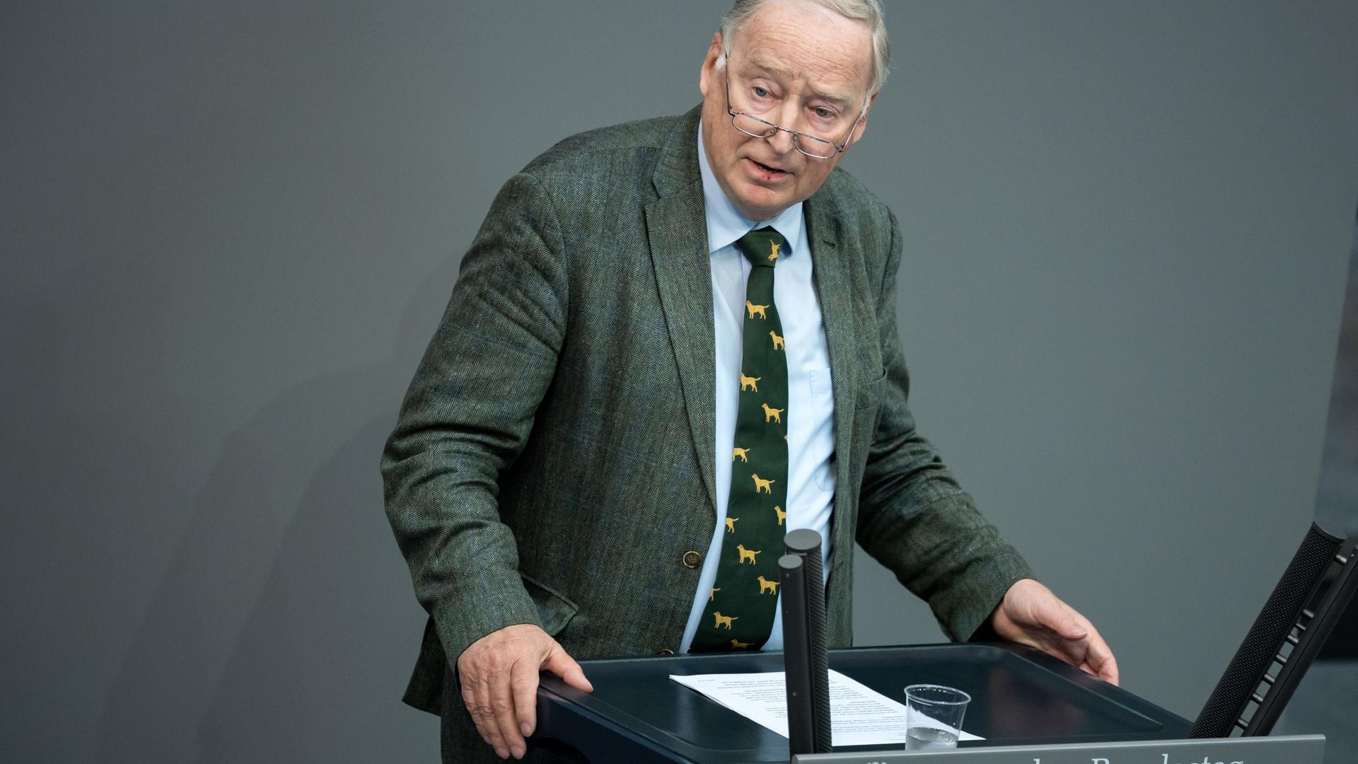 Alexander Gauland Anfang Juli bei einer Debatte im Bundestag.