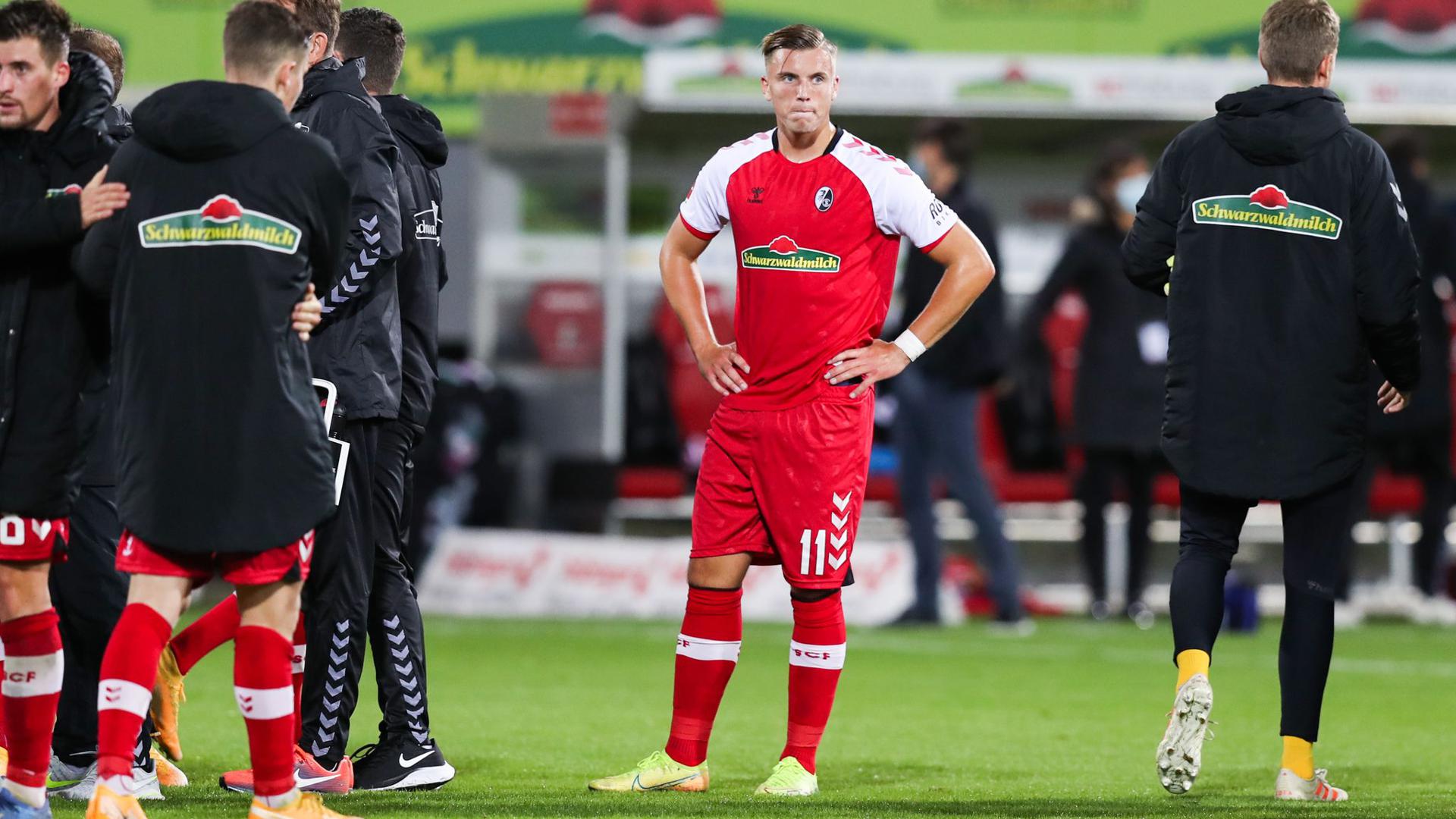 Spielt beim SC Freiburg bislang nur eine Nebenrolle. Ermedin Demirovic (M).