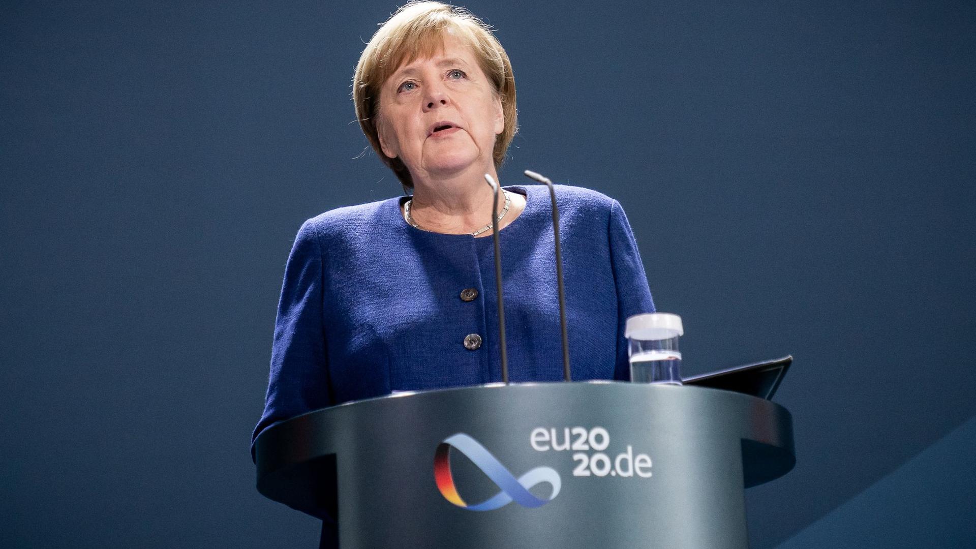 Bundeskanzlerin Angela Merkel: „Amerika (...) erwartet von uns - und zurecht - stärkere eigene Anstrengungen.“