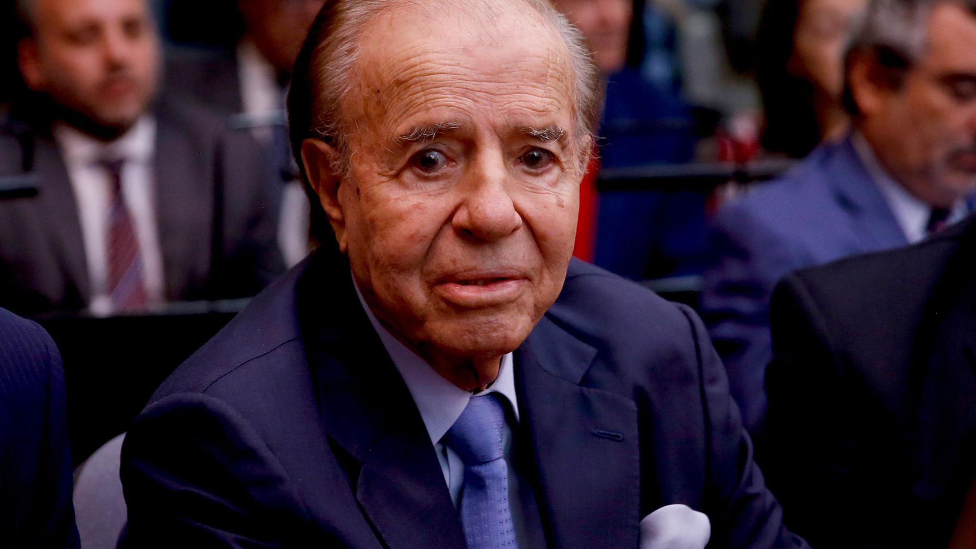 Carlos Menem, ehemaliger Präsident von Argentinien.