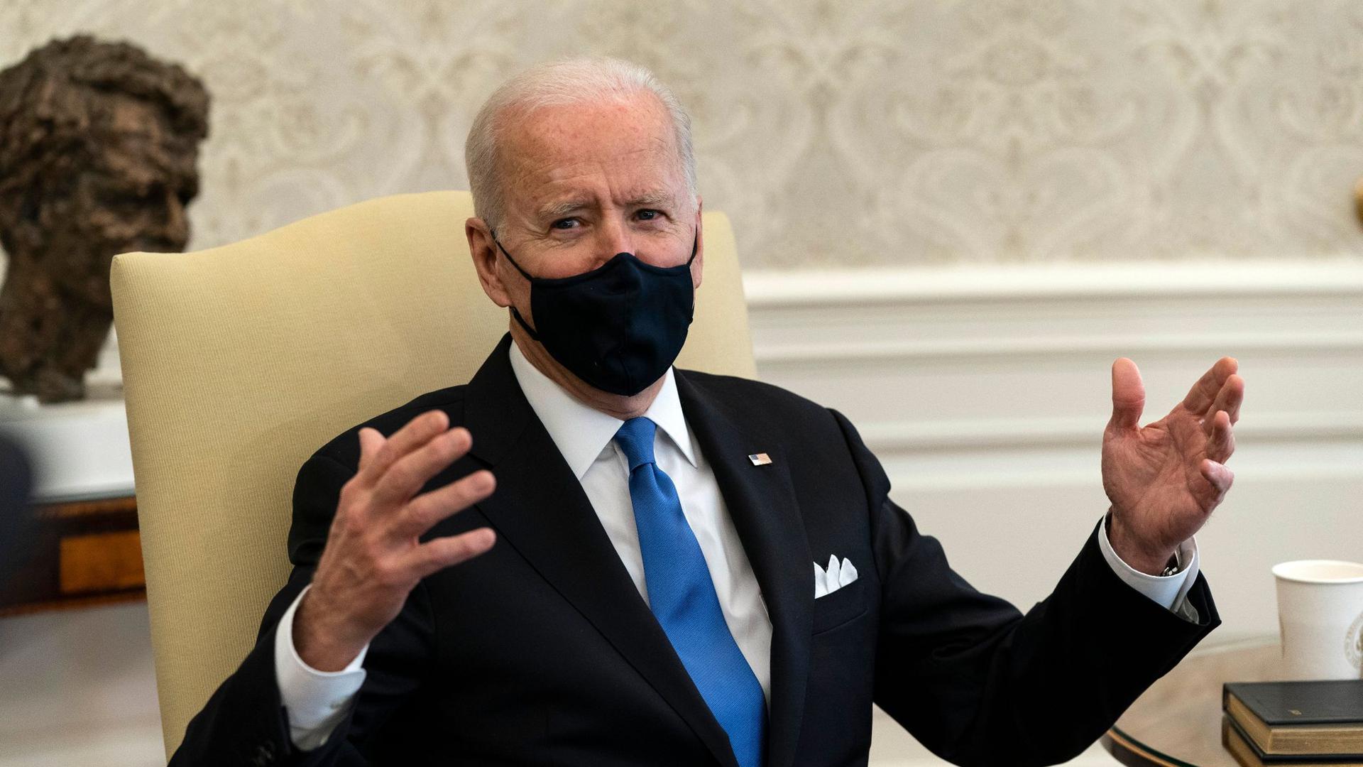 US-Präsident Joe Biden ist mit der Corona-Politik mehrerer Bundesstaaten nicht einverstanden.
