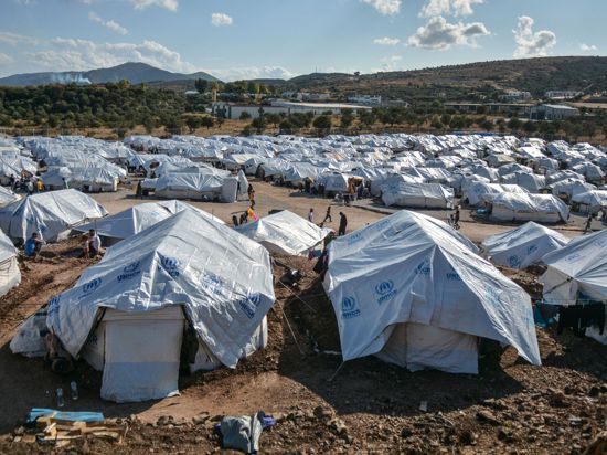 Flüchtlings-Lager auf der griechischen Insel Lesbos.