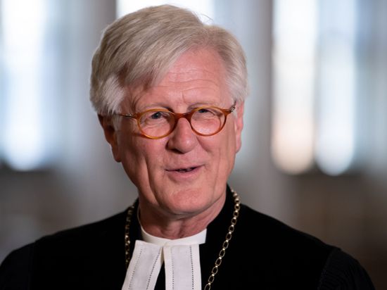 Der Ratsvorsitzende der Evangelischen Kirche in Deutschland Heinrich Bedford-Strohm während eines Gottesdienstes in München 2020.