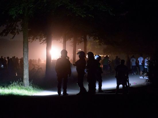 Die Polizei hat im Hamburger Stadtpark eine Party mit rund 3000 Menschen aufgelöst.