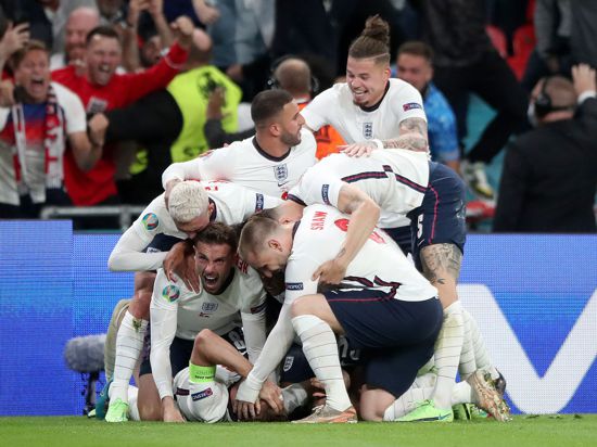 England steht nach dem Sieg gegen Dänemark im EM-Finale gegen Italien.
