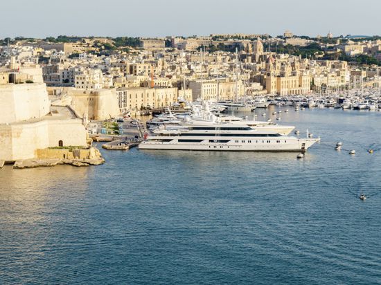 Der den Hafen von Valletta.