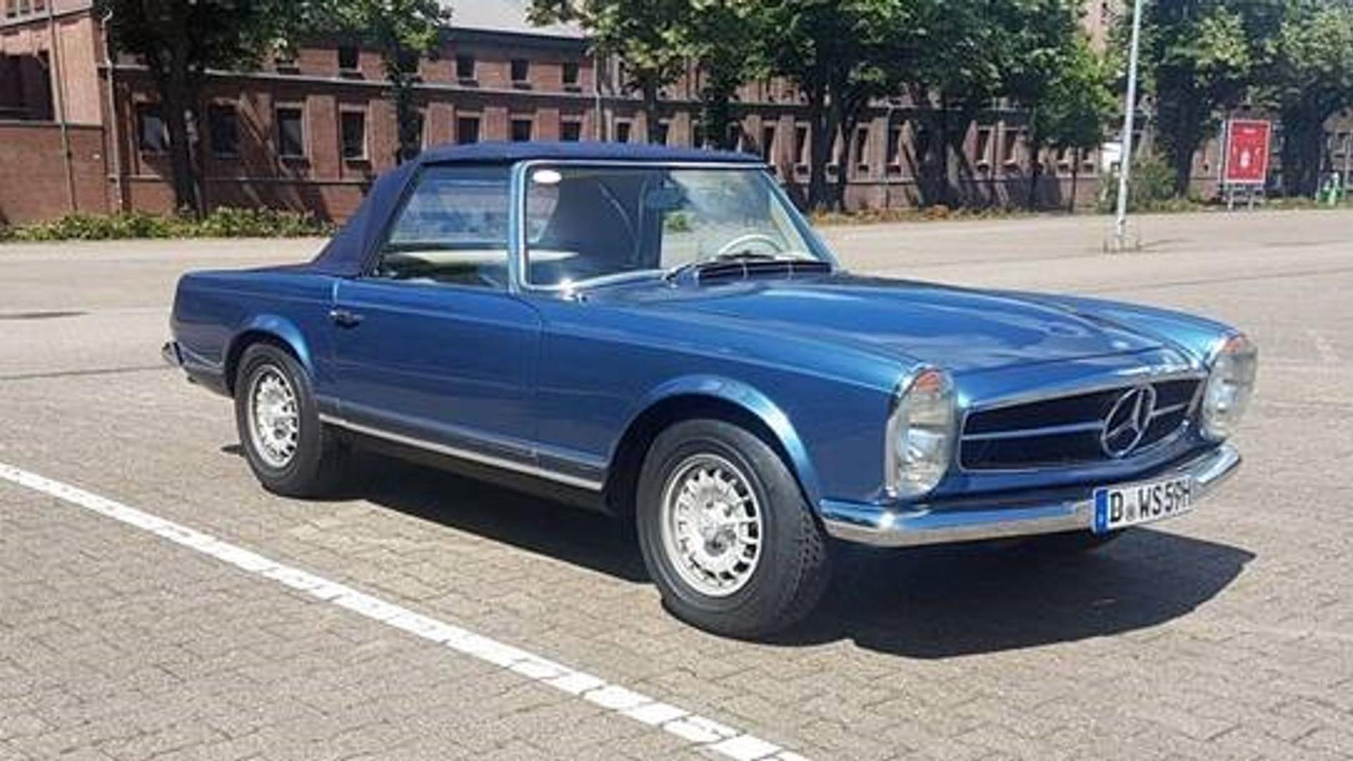 Dieser Mercedes 280 SL, Baujahr 1970, war im vergangenen September in Düsseldorf gestohlen worden.