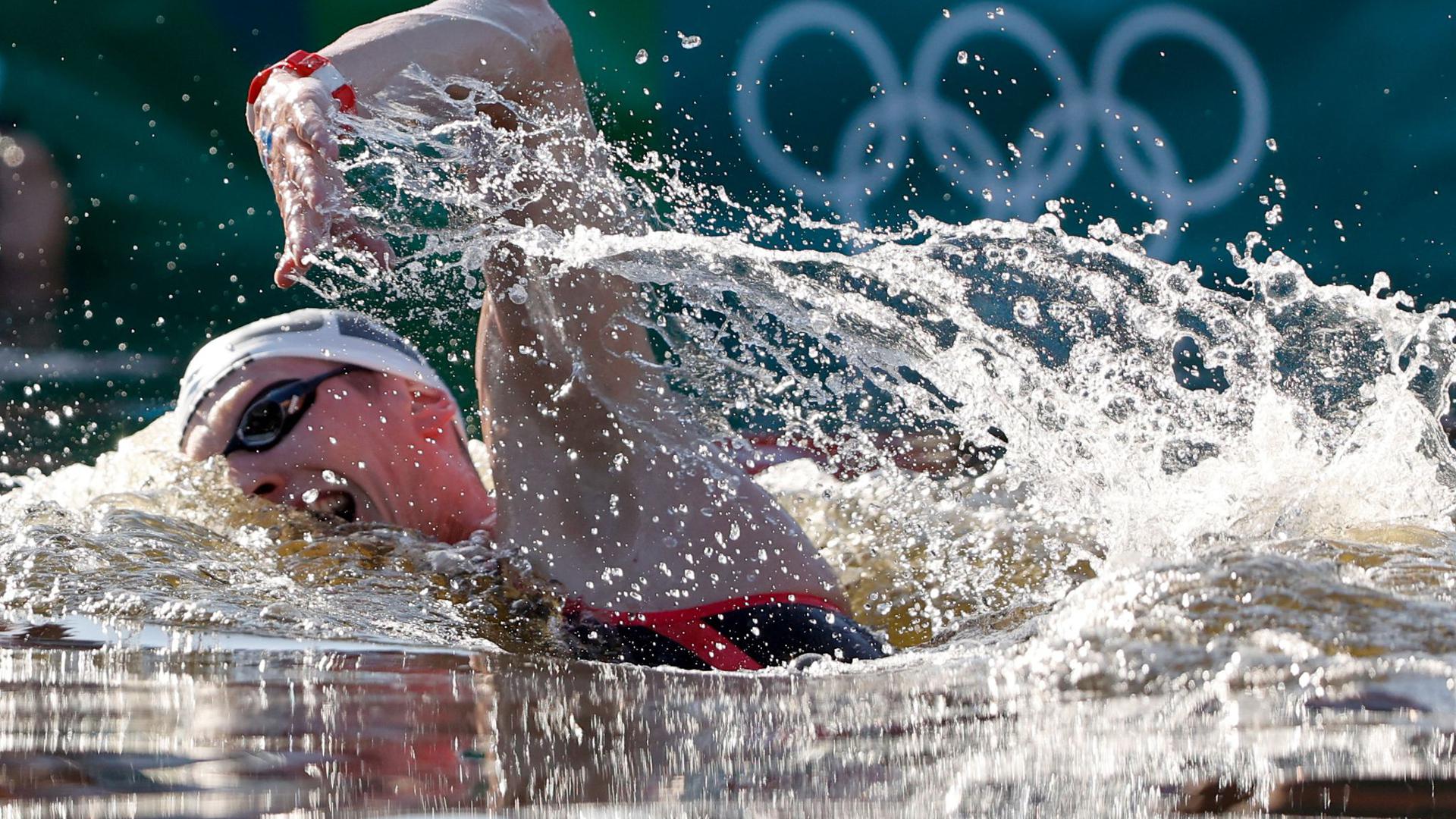 Florian Wellbrock ist Olympiasieger über die zehn Kilometer Freiwasserschwimmen.