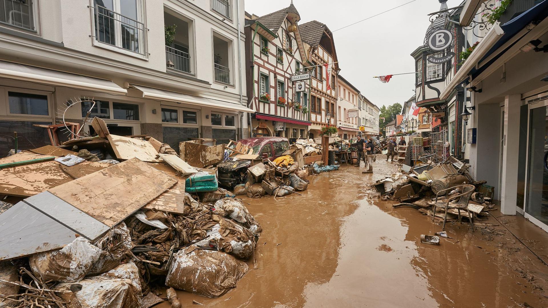 Hochwasserschäden in Bad Neuenahr-Ahrweiler.