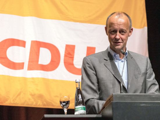 Friedrich Merz (CDU) spricht.