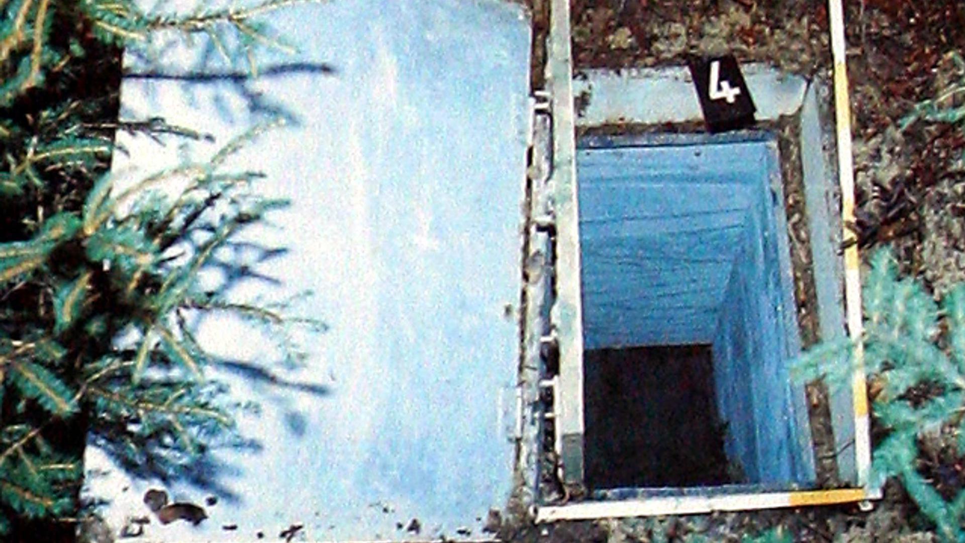 Die Reproduktion zeigt die Kiste, in der 1981 das zehnjährige Entführungsopfer Ursula Herrmann aus Eching am Ammersee erstickte.