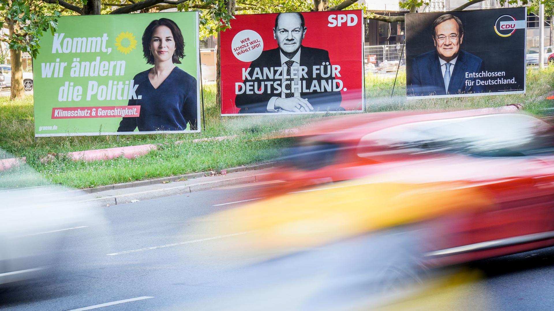 Wer wird neue(r) Kanzlerin oder Kanzler: Annalena Baerbock (Grüne), Olaf Scholz (SPD) oder Armin Laschet (Union)?