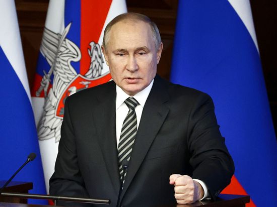 Russlands Präsident Wladimir Putin wird sich auch zur Außenpolitik seines Landes äußern.