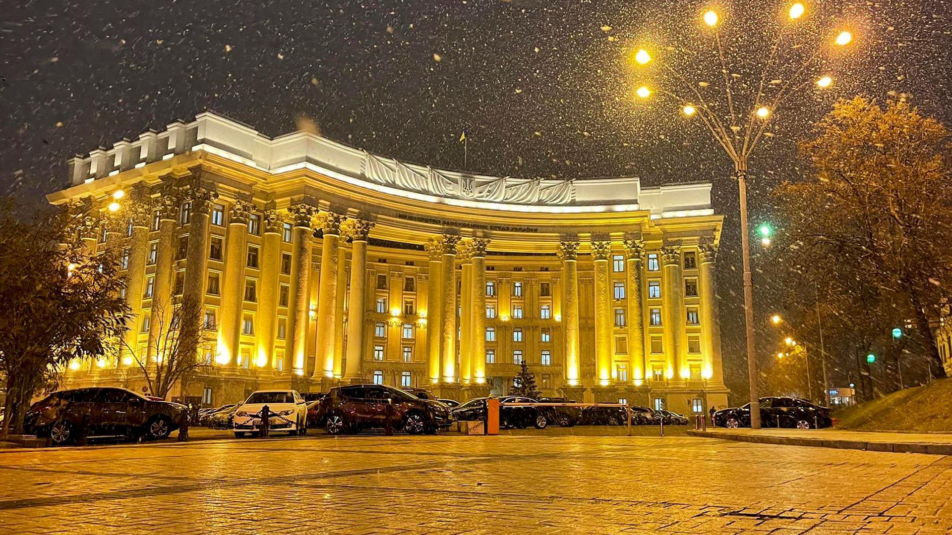Das ukrainische Außenministeriums in Kiew.