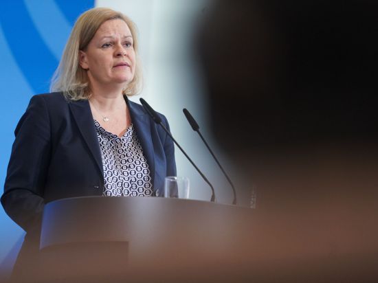 Bundesinnenministerin Nancy Faeser (SPD).