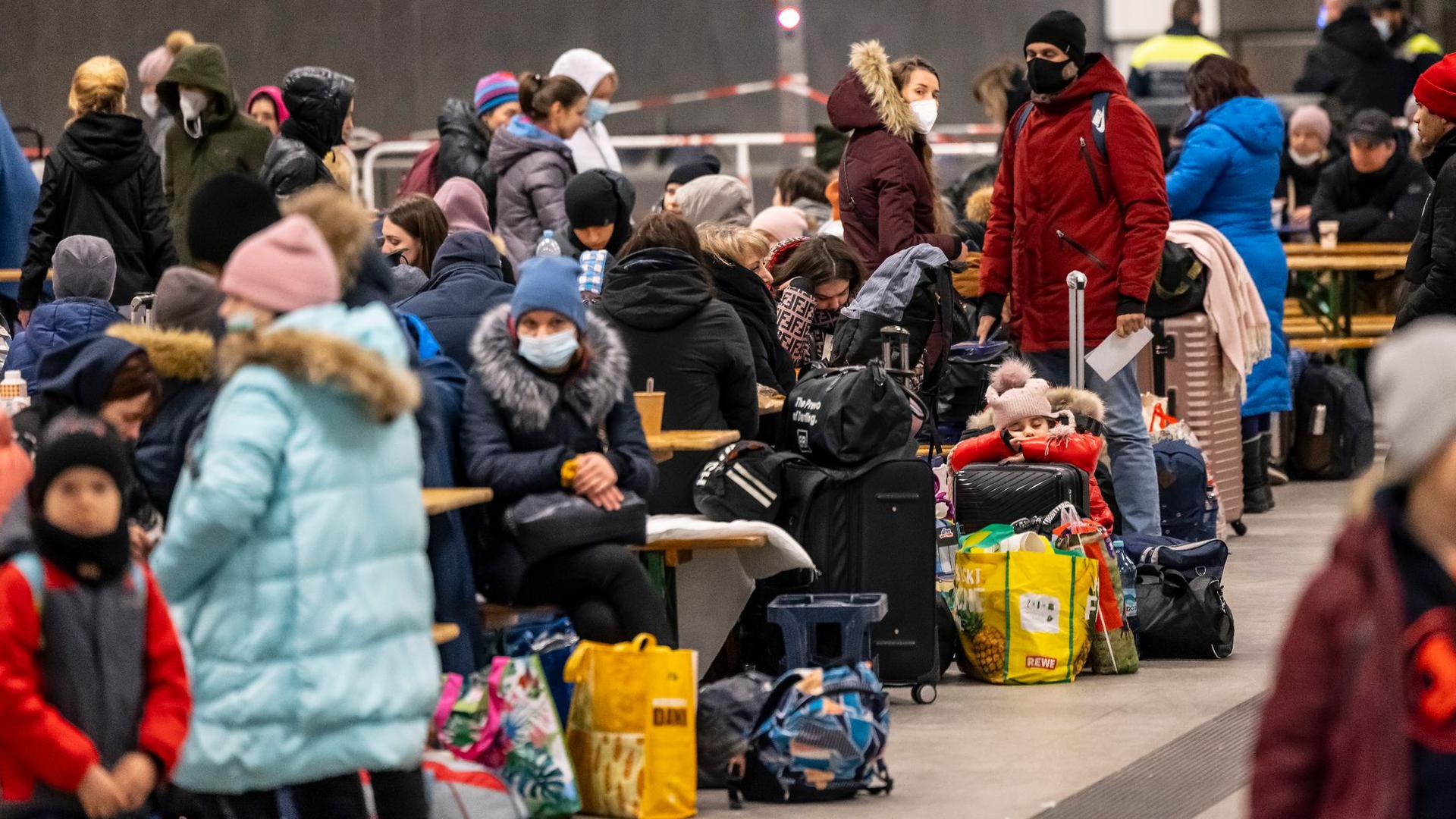 Derzeit nicht erfasst wird, wie viele Geflüchtete von Deutschland aus weiterreisen in andere Staaten. (Bild aus Berlin)