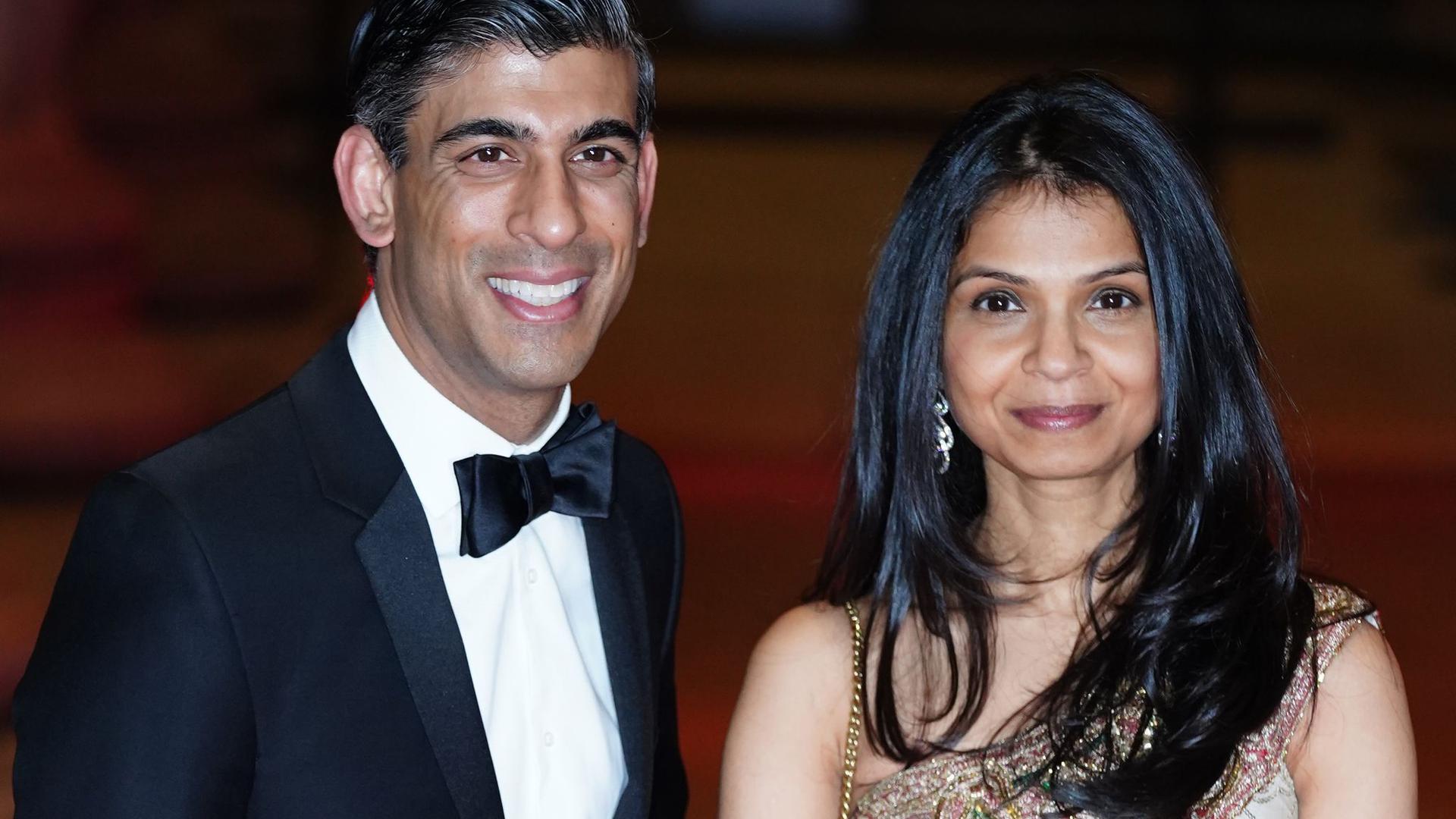 Sie gehören zu den Reichsten im Vereinigten Königreich: der Politiker Rishi Sunak und  seine Frau Akshata Murthy.