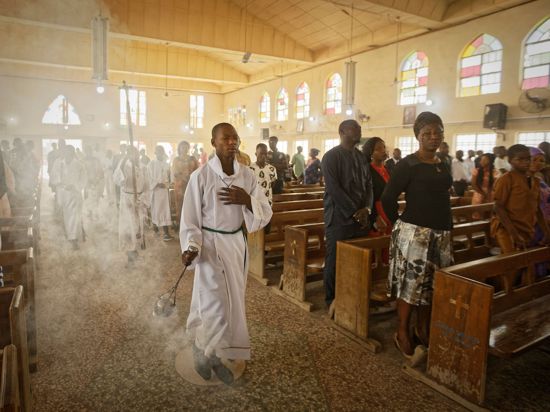 Eine Kirche in Nigeria (Archivbild). Der Norden des westafrikanischen Landes ist überwiegend muslimisch geprägt, der Süden dagegen überwiegend christlich.