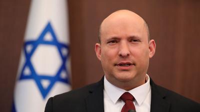Der israelische Noch-Regierungschef Naftali Bennett bei einer Kabinettssitzung.