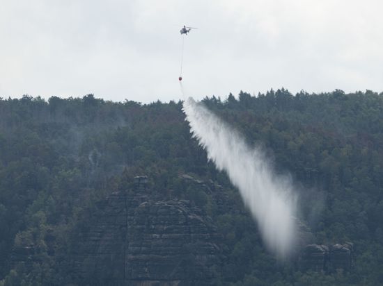 Seit rund einer Woche brennt es im Nationalpark Sächsische Schweiz.