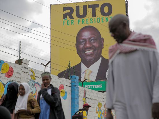 Erhielt 48,85 Prozent der Stimmen: William Ruto.