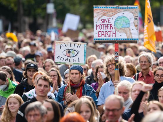 Die Klimaschutzbewegung Fridays For Future hat für diesen Freitag zu einem weltweiten Klimastreik aufgerufen – hier die Demo in Köln.