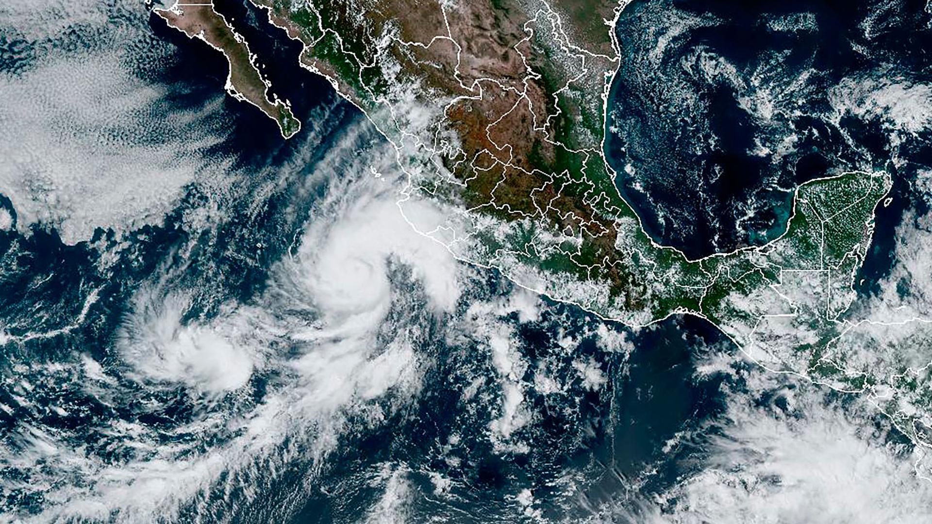 Der Tropensturm „Orlene“ hat Hurrikanstärke erreicht und zieht auf die mexikanische Pazifikküste zu.