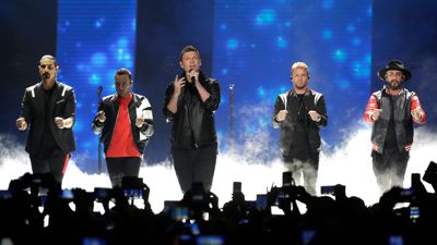 Die Backstreet Boys bei einem Konzert 2018 in Nashville.