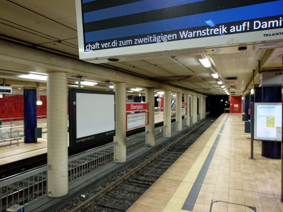 Die U-Bahnstation Ebertplatz in Köln ist verwaist.