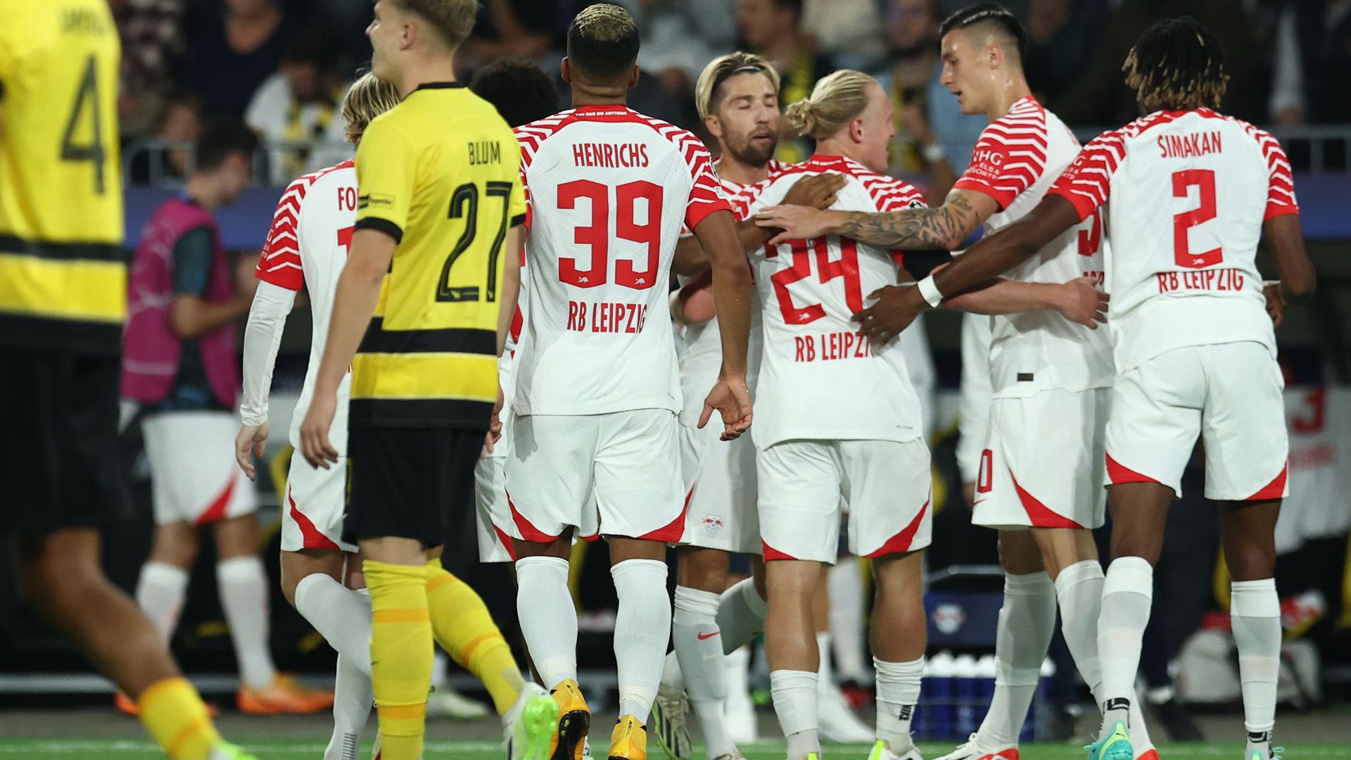 RB Leipzig besiegt zum Auftakt der Champions League Young Boys Bern mit 3:1.