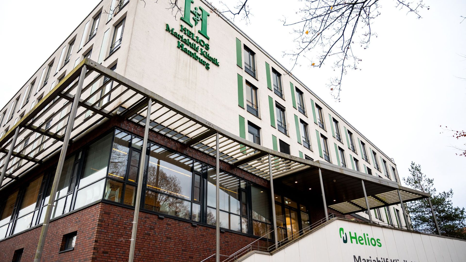 Blick auf die Helios Mariahilf-Klinik im Hamburger Stadtteil Heimfeld.