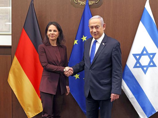 Bundesaußenministerin Annalena Baerbock und Israels Premier Benjamin Netanjahu trafen sich am Mittwoch in Jerusalem.
